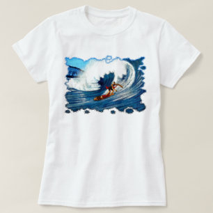 T-shirts "Amantes grandes da onda "