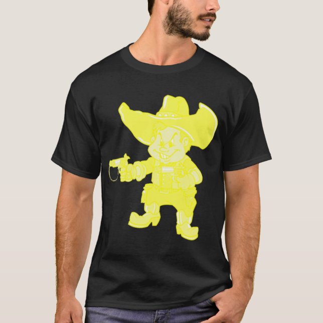 T-shirts Amarelo do vaqueiro (Frente)