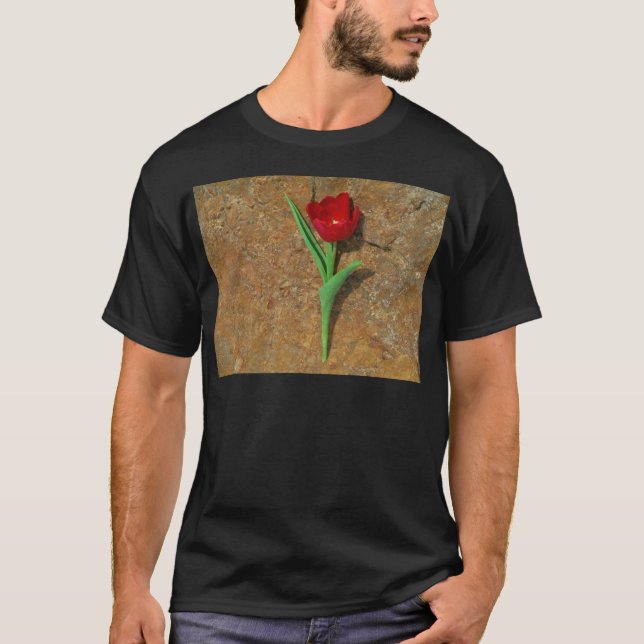 T-shirts amarelo e Red Tulip (Frente)
