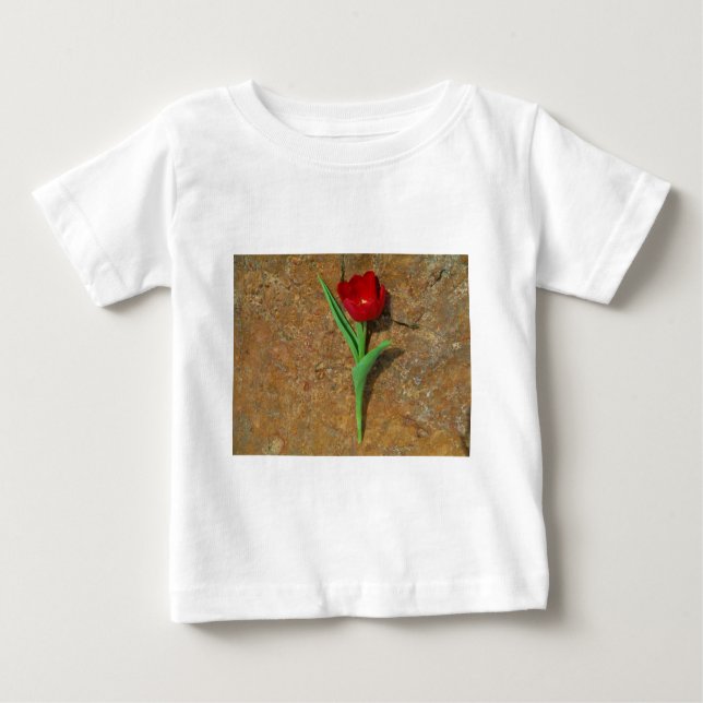 T-shirts amarelo e Red Tulip (Frente)