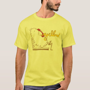 T-shirts Amarelo em vez olá! da resposta do telefone