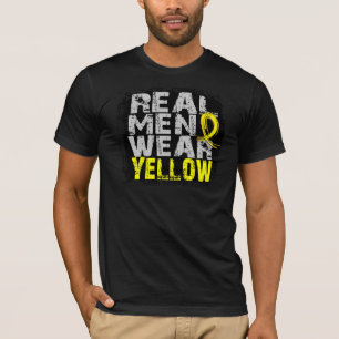 T-shirts Amarelo real do desgaste de homens da endometriose