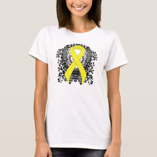 T-shirts Amarelo Sensibilização Fita Anjos