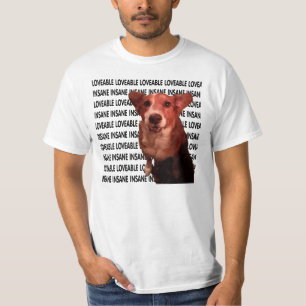 T-shirts Amável e Insano.