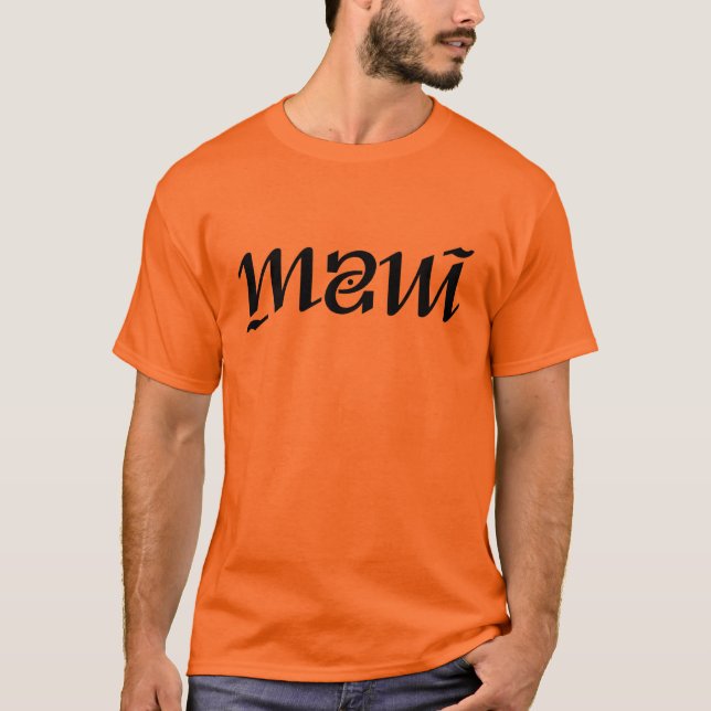 T-shirts Ambigram de Maui (Frente)