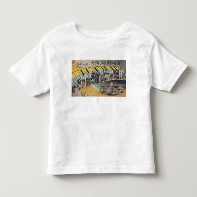 T-shirts Ambridge, Pensilvânia - grandes cenas da letra (Frente)