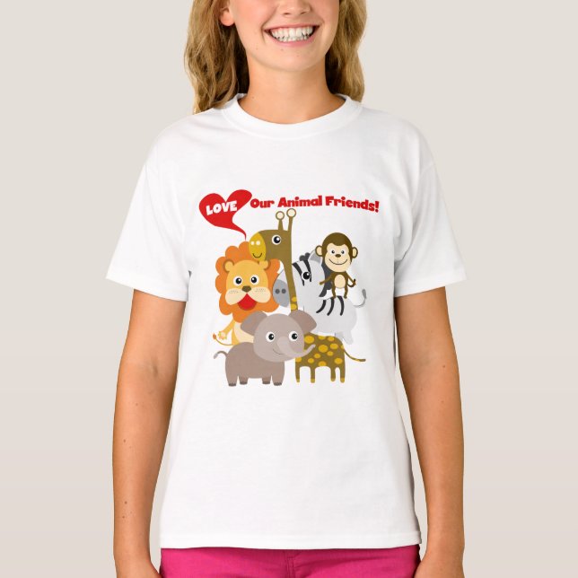 T-shirts Ame nossos amigos animais (Frente)