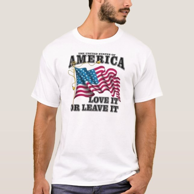 T-shirts Ame-o ou deixe-o (Frente)