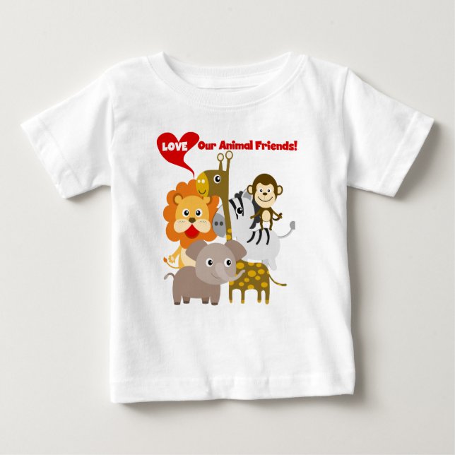 T-shirts Ame Os Nossos Amigos Animais (Frente)