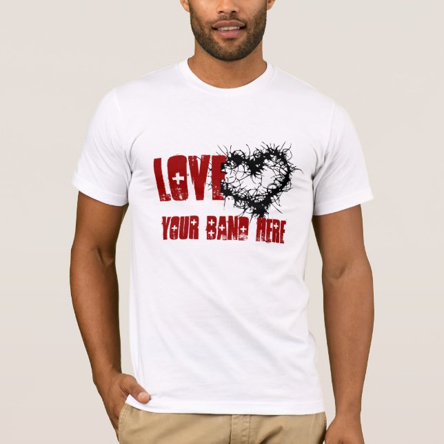 T-shirts Ame sua banda (Frente)