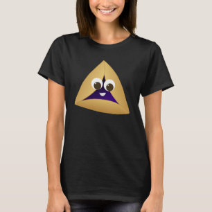 T-shirts Ameixa seca feliz Hamentashen de Kawaii