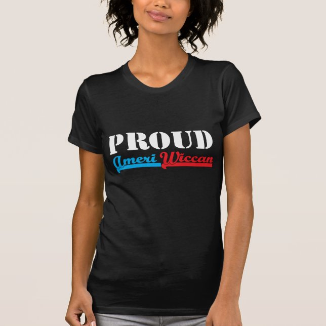 T-shirts Ameri-Wiccan orgulhoso (Frente)