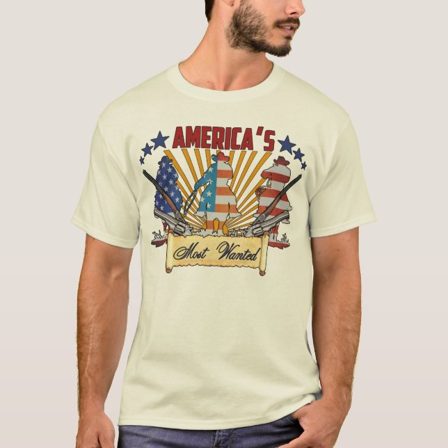 T-shirts América a mais querida (Frente)