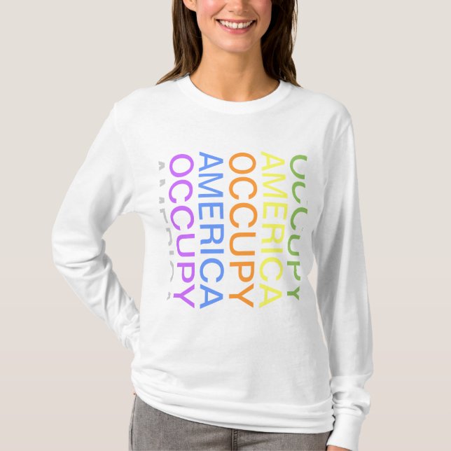 T-SHIRTS AMÉRICA OCUPADA (Frente)