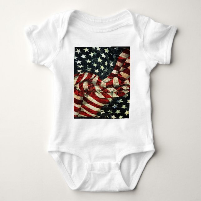 T-shirts American Flag-Camouflage por Shirley Taylor (Frente)