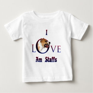 T-shirts American Staffordshire Terrier I Love