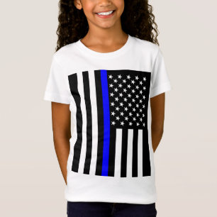 T-shirts American Thin Blue Line Graphic