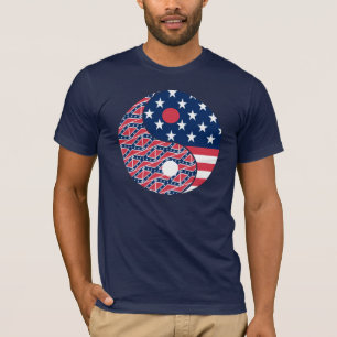 T-shirts American Yin Yang Shirt