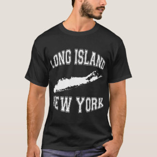 t-shirts americanas de longa ilha de nova iorque