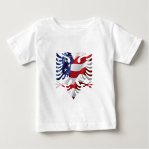 T-shirts Americano albanês Eagle