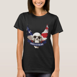 T-shirts Americano ao crânio ósseo