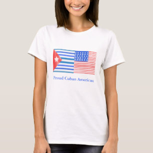 T-shirts Americano cubano orgulhoso