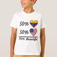 Americano do venezuelano 50% de 50% 100% bonito