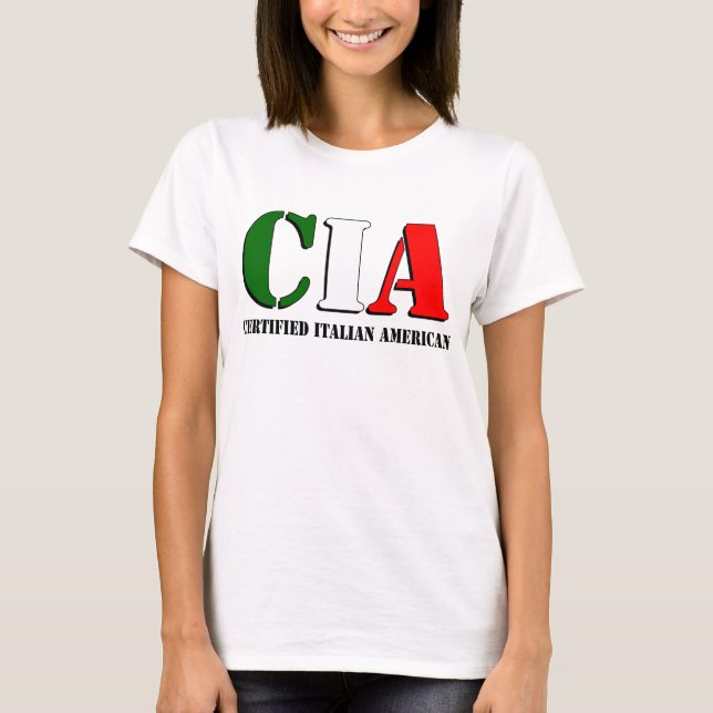 T-shirts Americano italiano certificado (Frente)