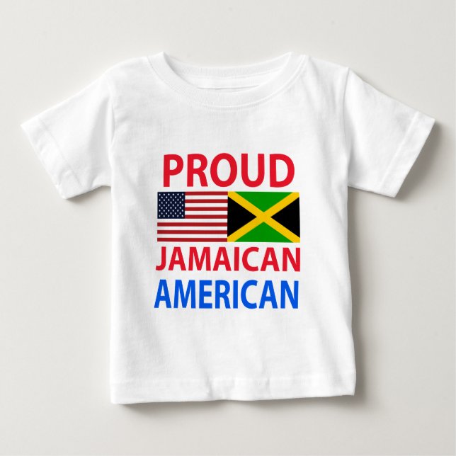 T-shirts Americano jamaicano orgulhoso (Frente)