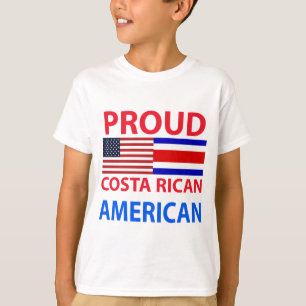T-shirts Americano orgulhoso de Rican da costela