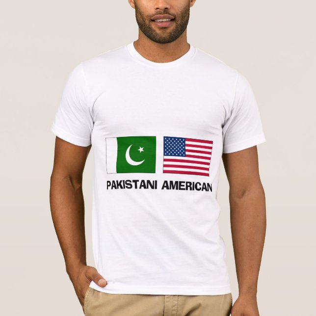 T-shirts Americano paquistanês (Frente)