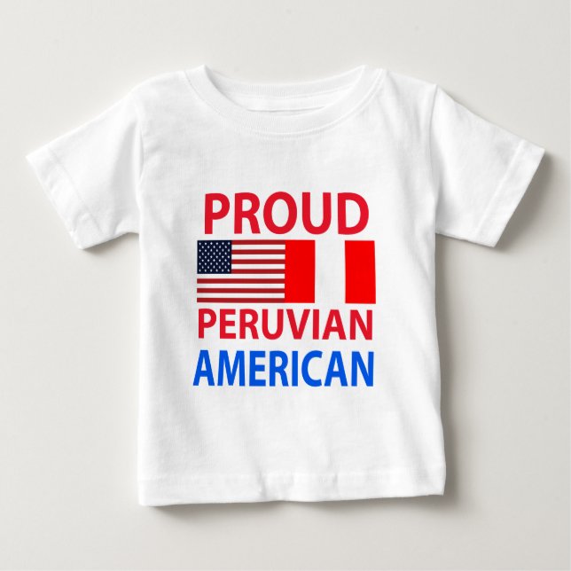 T-shirts Americano peruano orgulhoso (Frente)