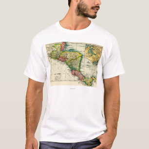 T-shirts AmericaPanoramic central MapCentral América