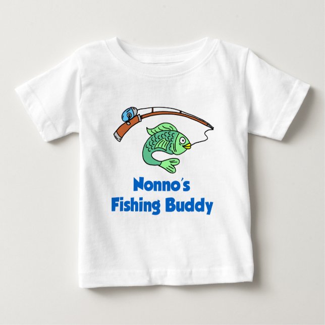 T-shirts Amigo de Pesca do Nonno (Frente)