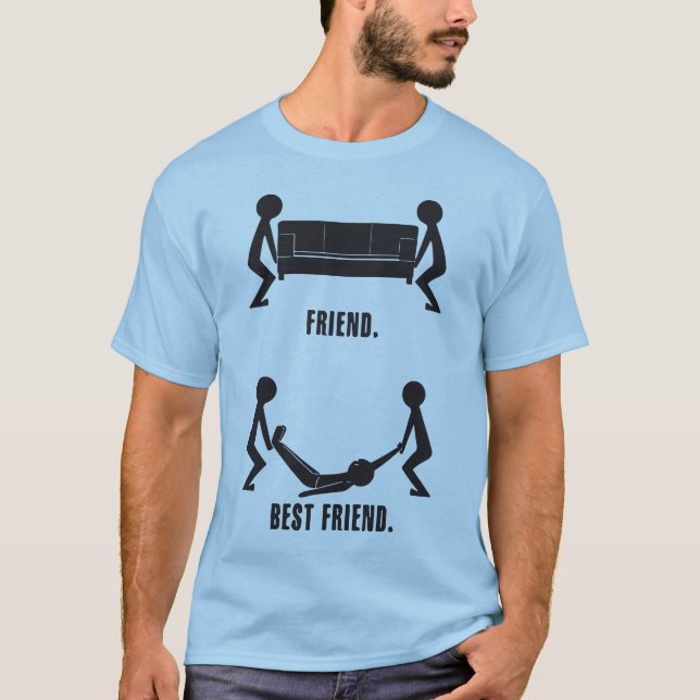 T-shirts Amigo vs Melhor Amigo (Frente)
