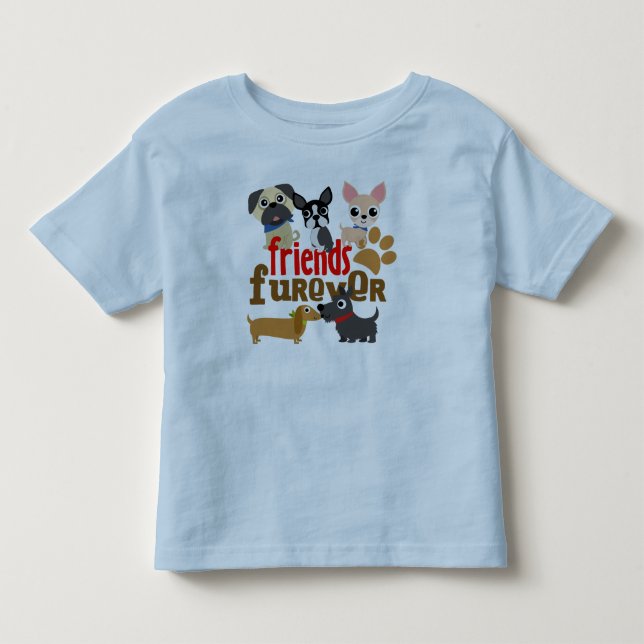 T-shirts Amigos Cães Futuros Cachorros (Frente)