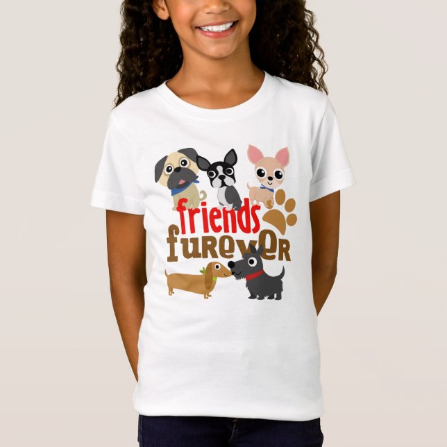T-shirts Amigos Cães Futuros Cachorros (Frente)