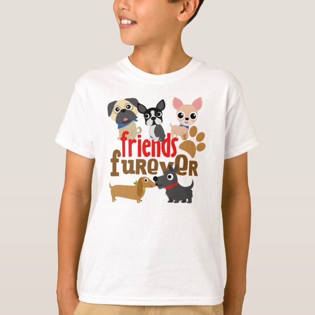T-shirts Amigos Cães Futuros Cachorros (Frente)