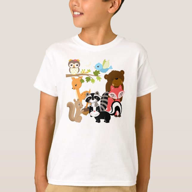 T-shirts Amigos da floresta (Frente)
