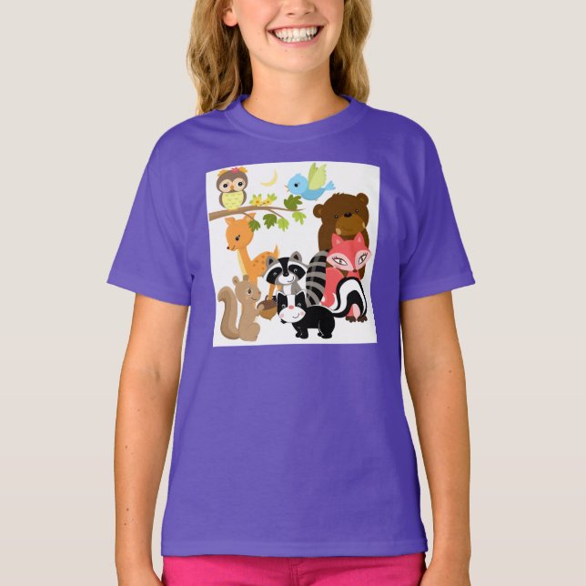 T-shirts Amigos da floresta (Frente)