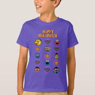 T-shirts Amigos da Rua Sésamo - Feliz Halloween!