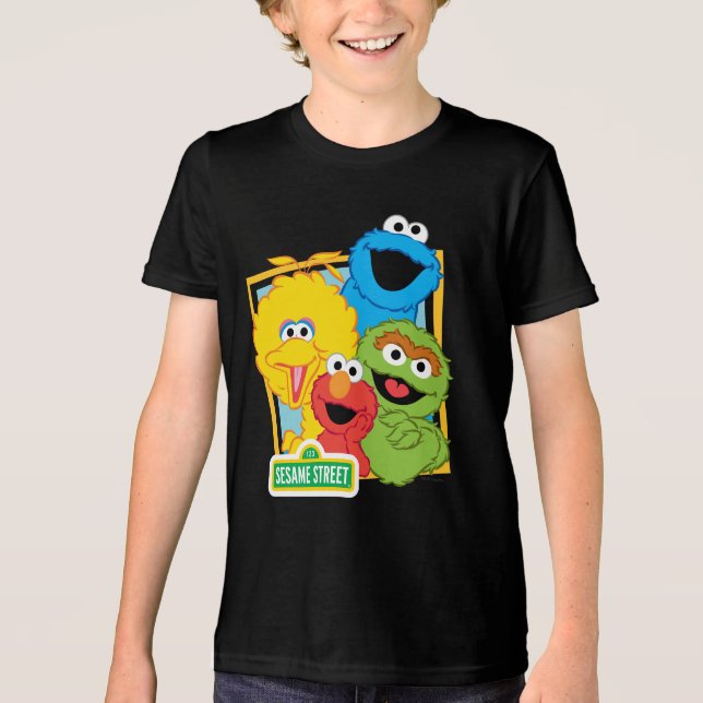 T-shirts Amigos do Sesame Street (Frente)