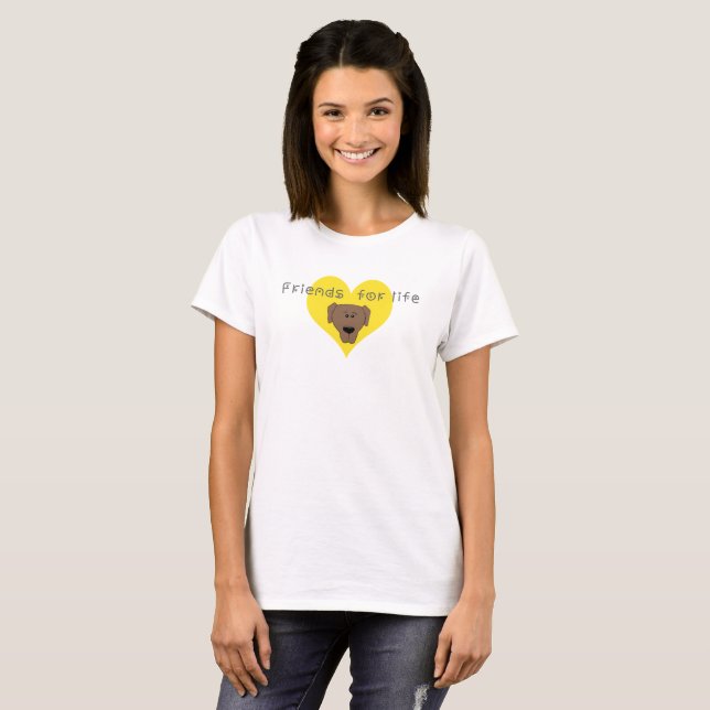 T-shirts Amigos para a vida (Frente Completa)