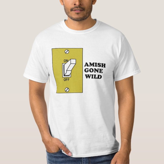 T-shirts Amish idos selvagens (Frente)