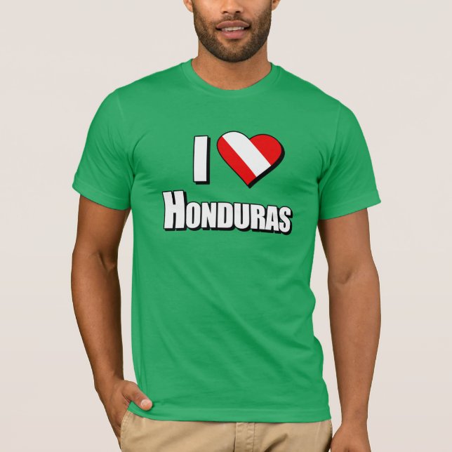 T-shirts Amo Honduras Diving (Frente)