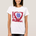 T-shirts Amo o coração vermelho dos meus filhos - foto<br><div class="desc">Amo o coração vermelho dos meus filhos - foto</div>