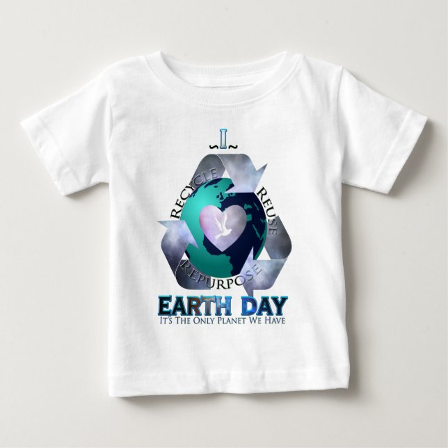 T-shirts Amo o Dia da Terra (Frente)