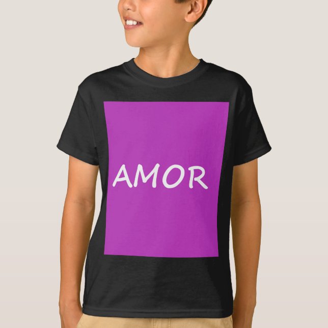 T-shirts Amor, Amor Espanhol (Frente)