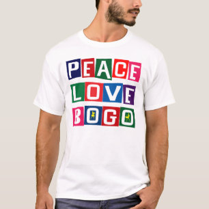 T-SHIRTS AMOR BOGO DA PAZ