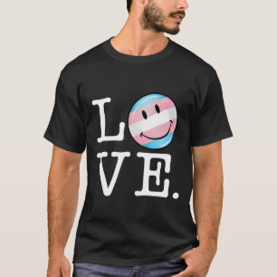 T-shirts Amor da bandeira do orgulho do Transgender